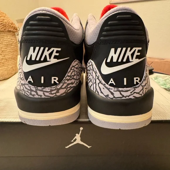 Jordan 3 Retro Black Cement Sneakers - Picture 6 of 10